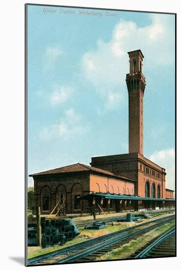 Union Station, Waterbury, Connecticut-null-Mounted Art Print