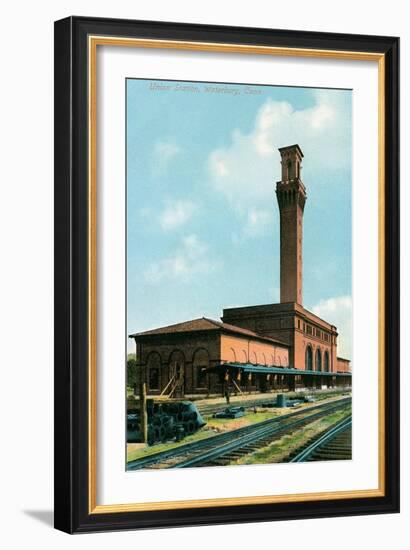 Union Station, Waterbury, Connecticut-null-Framed Art Print