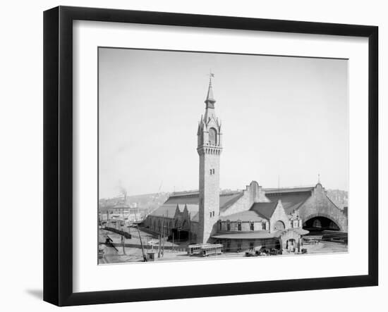 Union Station, Worcester, Mass.-null-Framed Photo