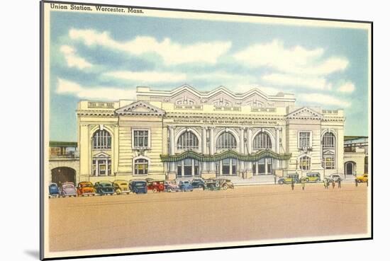 Union Station, Worcester, Mass.-null-Mounted Art Print