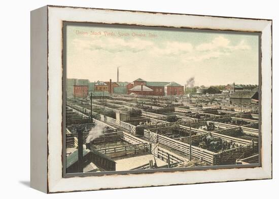 Union Stockyards, Omaha, Nebraska-null-Framed Stretched Canvas