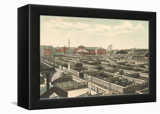 Union Stockyards, Omaha, Nebraska-null-Framed Stretched Canvas