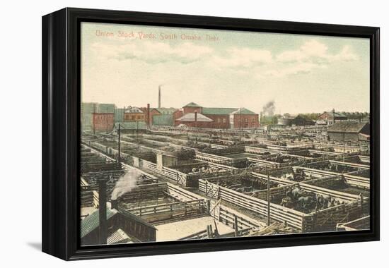 Union Stockyards, Omaha, Nebraska-null-Framed Stretched Canvas