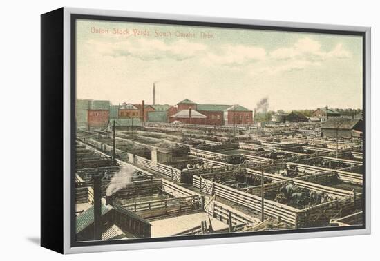 Union Stockyards, Omaha, Nebraska-null-Framed Stretched Canvas