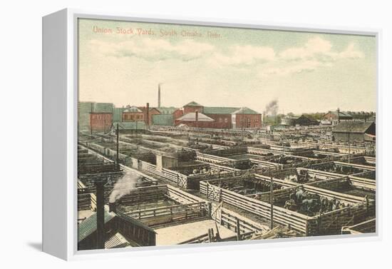 Union Stockyards, Omaha, Nebraska-null-Framed Stretched Canvas