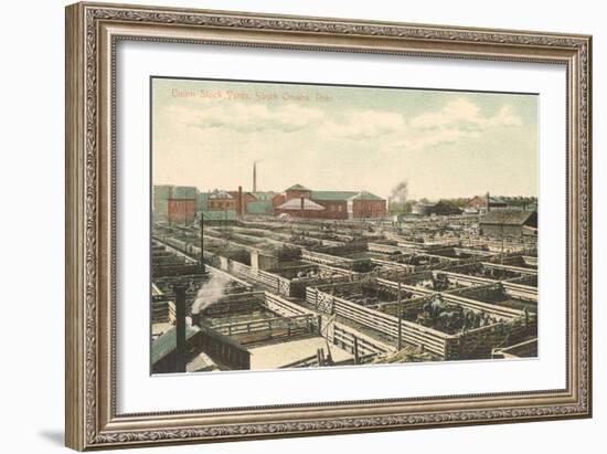 Union Stockyards, Omaha, Nebraska-null-Framed Art Print