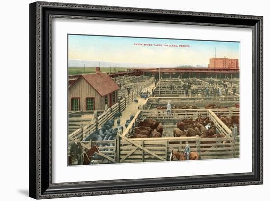 Union Stockyards, Portland-null-Framed Art Print