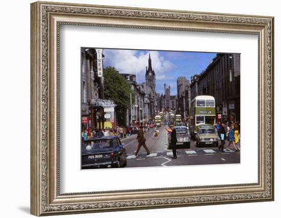 Union Street, built with Aberdeen Granite, Aberdeen Scotland, c1960s-CM Dixon-Framed Photographic Print