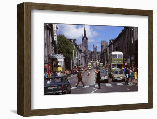 Union Street, built with Aberdeen Granite, Aberdeen Scotland, c1960s-CM Dixon-Framed Photographic Print