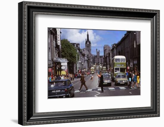 Union Street, built with Aberdeen Granite, Aberdeen Scotland, c1960s-CM Dixon-Framed Photographic Print