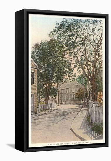 Union Street Curve, Nantucket, Massachusetts-null-Framed Stretched Canvas
