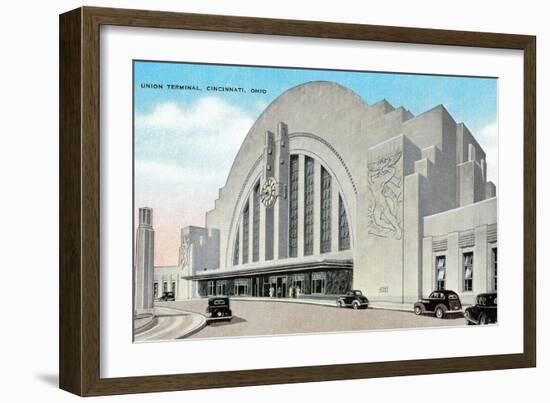 Union Terminal, Cincinnati, Ohio-null-Framed Art Print