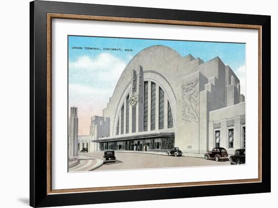 Union Terminal, Cincinnati, Ohio-null-Framed Art Print