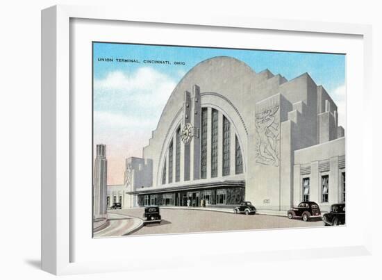 Union Terminal, Cincinnati, Ohio-null-Framed Art Print