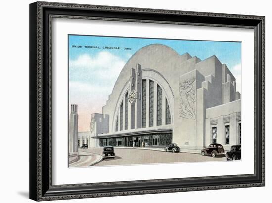 Union Terminal, Cincinnati, Ohio-null-Framed Art Print