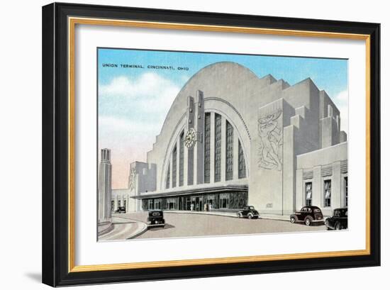 Union Terminal, Cincinnati, Ohio-null-Framed Art Print