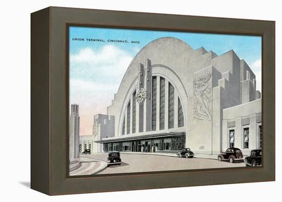 Union Terminal, Cincinnati, Ohio-null-Framed Stretched Canvas