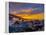 Unique Angle of the Garcon Point Bridge Spanning over Pensacola Bay Shot during a Gorgeous Sunset F-David Schulz Photography-Framed Premier Image Canvas