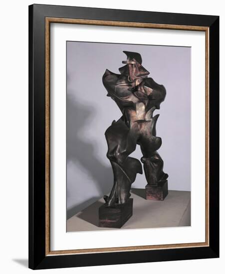 Unique Forms of Continuity in Space, 1913-Umberto Boccioni-Framed Giclee Print
