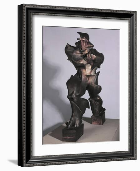 Unique Forms of Continuity in Space, 1913-Umberto Boccioni-Framed Giclee Print