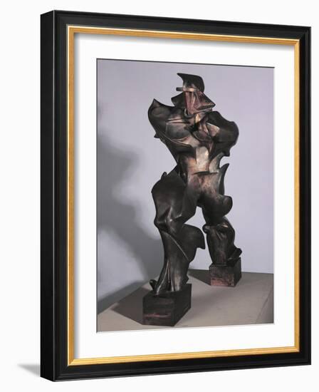 Unique Forms of Continuity in Space, 1913-Umberto Boccioni-Framed Giclee Print