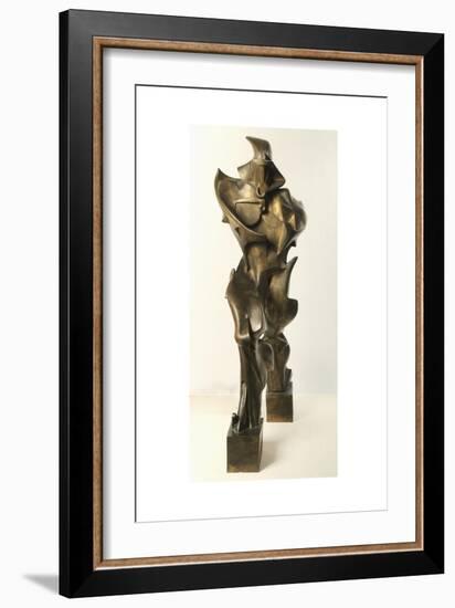 Unique Forms of Continuity in Space-Umberto Boccioni-Framed Giclee Print