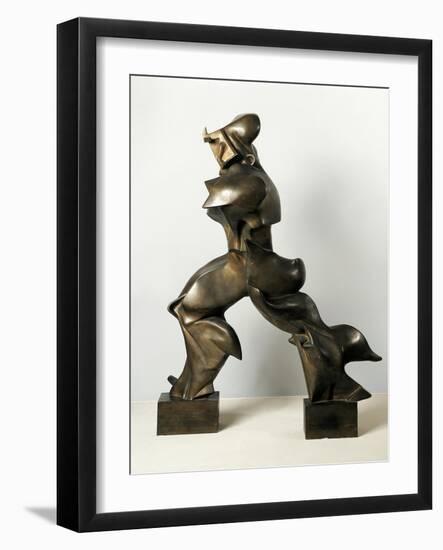 Unique Forms of Continuity in Space-Umberto Boccioni-Framed Giclee Print