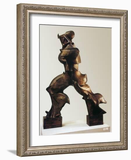 Unique Forms of Continuity in Space-Umberto Boccioni-Framed Art Print