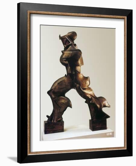 Unique Forms of Continuity in Space-Umberto Boccioni-Framed Art Print