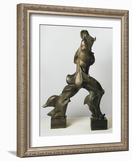 Unique Forms of Continuity in Space-Umberto Boccioni-Framed Giclee Print