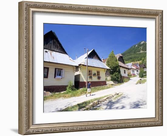 Unique Village Architecture of Vlkolinec Village, Velka Fatra Mountains, Slovakia-Richard Nebesky-Framed Photographic Print