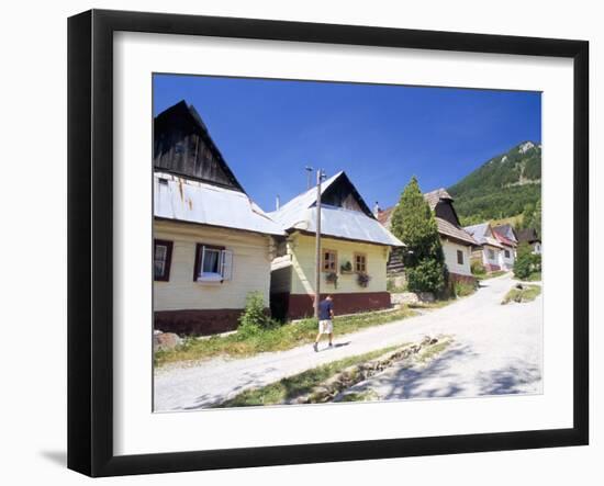 Unique Village Architecture of Vlkolinec Village, Velka Fatra Mountains, Slovakia-Richard Nebesky-Framed Photographic Print