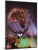 Unisphere Globe Illuminated in Darkness of World's Fair-George Silk-Mounted Photographic Print