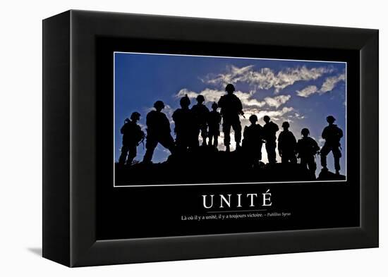 Unité: Citation Et Affiche D'Inspiration Et Motivation-null-Framed Premier Image Canvas