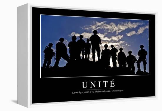 Unité: Citation Et Affiche D'Inspiration Et Motivation-null-Framed Premier Image Canvas