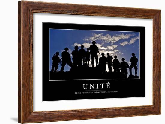 Unité: Citation Et Affiche D'Inspiration Et Motivation-null-Framed Photographic Print