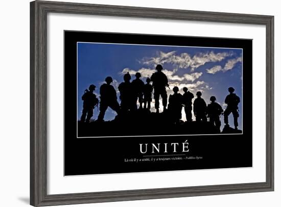 Unité: Citation Et Affiche D'Inspiration Et Motivation-null-Framed Photographic Print