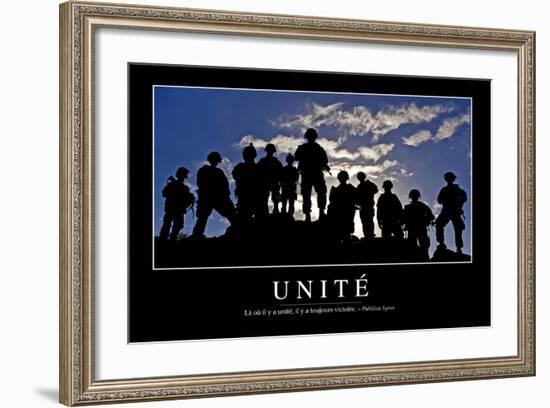 Unité: Citation Et Affiche D'Inspiration Et Motivation-null-Framed Photographic Print