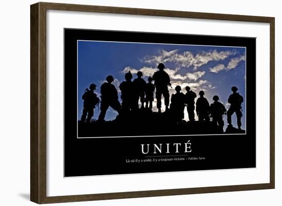 Unité: Citation Et Affiche D'Inspiration Et Motivation-null-Framed Photographic Print