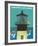 United Air Lines: Lighthouse, c.1960s-Stan Galli-Framed Giclee Print