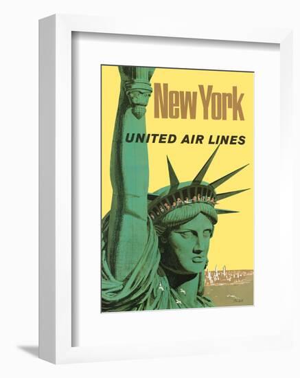 United Air Lines: New York, c.1950s-Stan Galli-Framed Art Print