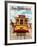 United Air Lines San Francisco, Cable Car c.1957-Stan Galli-Framed Giclee Print