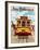 United Air Lines San Francisco, Cable Car c.1957-Stan Galli-Framed Giclee Print