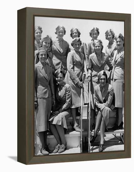 United Airlines Stewardesses-Carl Mydans-Framed Premier Image Canvas