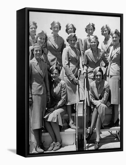 United Airlines Stewardesses-Carl Mydans-Framed Premier Image Canvas