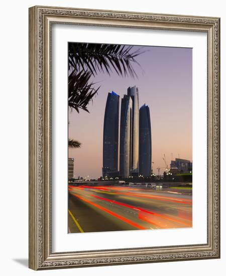 United Arab Emirates, Abu Dhabi, Etihad Towers-Alan Copson-Framed Photographic Print