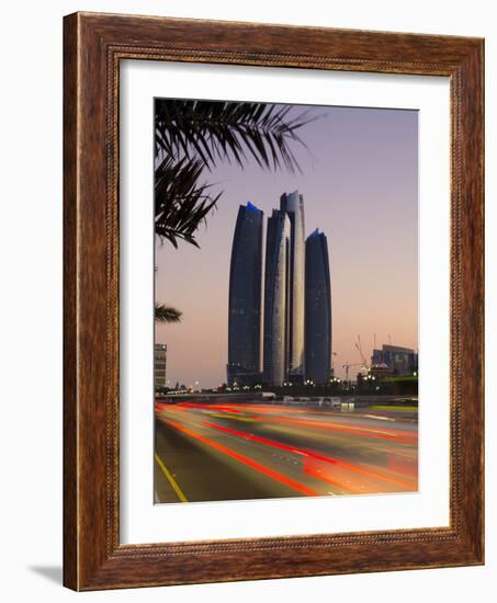 United Arab Emirates, Abu Dhabi, Etihad Towers-Alan Copson-Framed Photographic Print