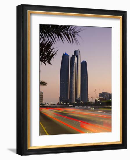 United Arab Emirates, Abu Dhabi, Etihad Towers-Alan Copson-Framed Photographic Print