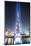 United Arab Emirates, Dubai. Burj Khalifa at Dusk, with Light Show-Matteo Colombo-Mounted Photographic Print