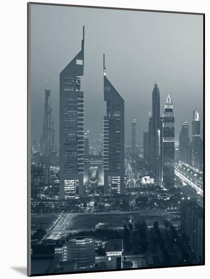 United Arab Emirates, Dubai, Sheik Zayed Road, Emirates Towers-Walter Bibikow-Mounted Photographic Print